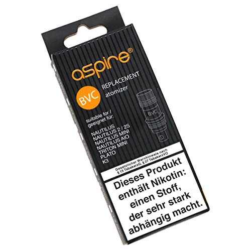 Aspire Mesh BVC Coils (0,7 Ohm, Aspire Verdampferköpfe für e-Zigarette) 5 Stück, 1er Pack – Bild 3
