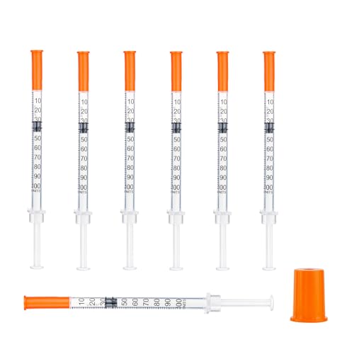 Pack of 10Pcs Multiple Uses Transfer Tools with Cap 1ml Plastic Measuring Tools(31g 6mm) Individually Packaged for Lab DIY Crafts (10)