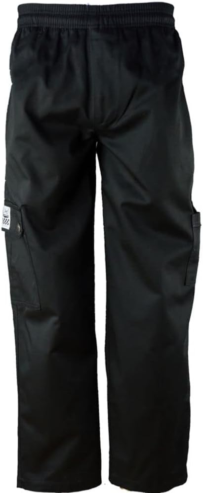 Chef Revival P024BK-2X QC Lite 2XL Black Cargo Pants