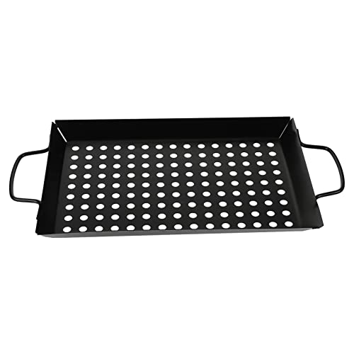 GRIRIW Piastra per Barbecue Portatile con Fori Grandi Materiale Resistente per Cucina e Outdoor per Verdure e
