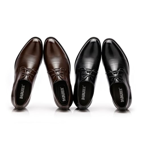 Men's Classic Leather Business British Style Formal Oxford Shoes Fashion Comfortable Leisure Soft Sole Non-Slip Lace-Up Leather Shoes2