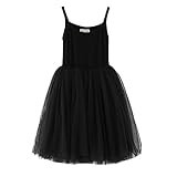 Baby Girls Tutu Dress Sleeveless Infant Toddler Sundress Tulle Bubble 5 Layers Black