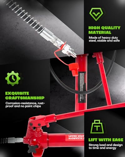 Heavy Duty 10 Ton Porta Power Hydraulic Jack Body Frame Repair Kits Auto Shop Tool Lift for Ram for Loadhandler Truck Bed Unloader Farm/Hydraulic Equipment Construction - Image 4