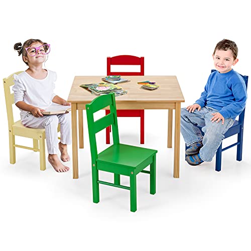 Set Tavolo Con 2 Sedie Per Bambini In Legno Di Pino E MDF Verde – Acquista Su Giordano Shop - Foto 14