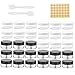 ZITFRI 30 Pcs 5ml Pots Cosmétiques Vide Petit Pot Échantillons Noir et Blanc en Plastique Clair Pot de Voyage 5g pour Lotion Crème Shampooing