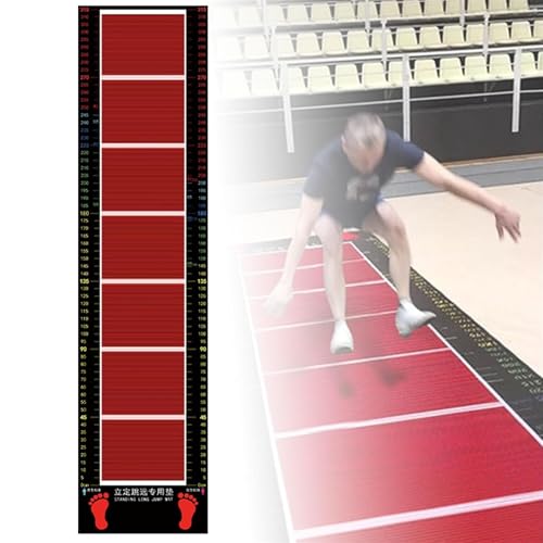 Tapete para pruebas de salto de longitud con superficie alfombrada muy resistente