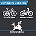 ISM Metro Comfort Bike Seat - Noseless Bike Saddle for Hybrid Bikes, Beach Cruisers, and Stationary Bikes Designed to Reduce Numbness - Wide and Thick Padded Bicycle Seat for Women and Men