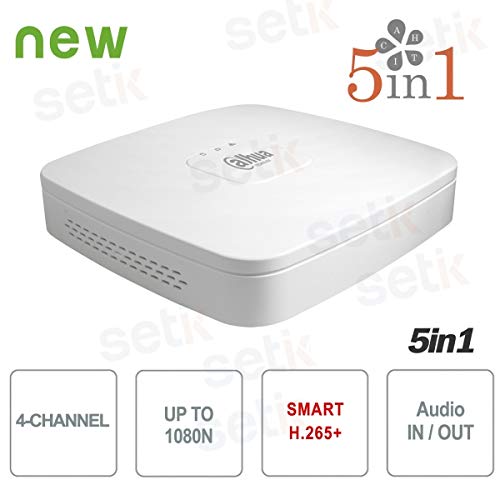 DVR DAHUA XVR4104C - 4 Canali Penta-brid, HDMI, VGA, Supporto HDD Fino A 8TB