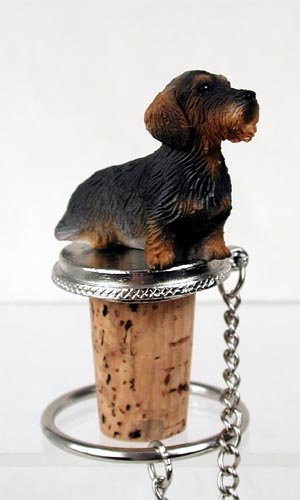 Conversation Concepts Dog Wine Bottle Stopper | Wirehaired Dachshund Cork