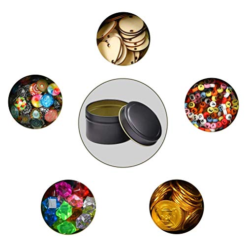24 Pieces Candle Tin, 4 Oz Holiday Candles, Candle Containers, Travel Tins, Candle Jars For Candle Making (Black) #TOP6