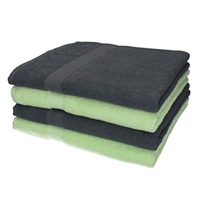 Betz 4 Stück Duschtücher Set Duschtuch Duschhandtuch Strandlaken Badetuch Palermo 100% Baumwolle Größe 70 x 140 cm Farbe…