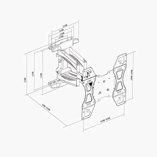 Support mural TV inclinalble et orientable pour supprimer les reflets sur l'écran