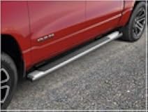 82215308AB Stainless Steel TUBLAR Side Steps - 2019-2020 RAM 1500 DT Quad CAB ONLY