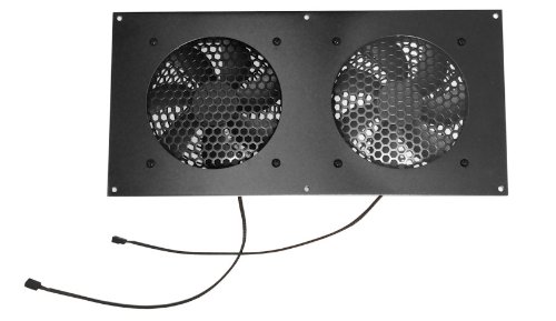Coolerguys Pre-Set Thermal Controlled Cooling Kits for Cabinets, AV, and Components (Dual 120mm, Metal)