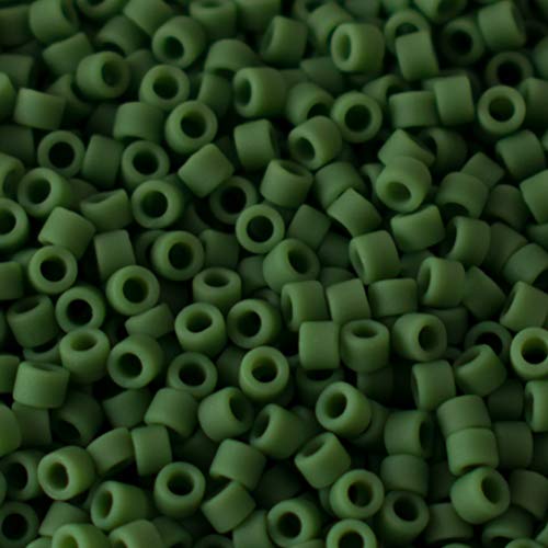 11/0 Cylinder Seed Beads - Matte Op Avocado - DB1585 5 Grams9