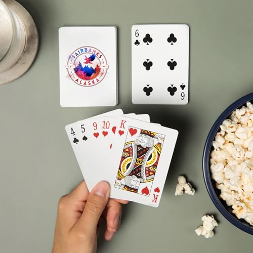 Lantern Press Fairbanks Alaska naipes poker 52 cartas miniatura 2