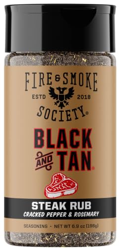 Fire & Smoke Society Black & Tan Steak Seasoning Blend | Ste...