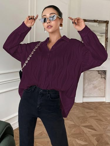 Image of Leriya Fashion Oversized Shirt for Women | Shirt for Women Stylish Western | Long Shirt for Women