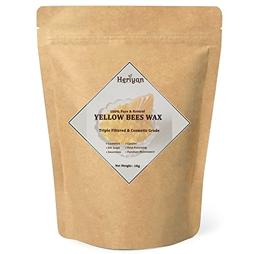 Image of Beeswax Pellets Food Grade Pure Natural Cosmetics Materials for DIY Candles Lipbalm Soaps (2kg)