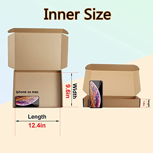 Mebrudy 13X10X2 Inches Shipping Boxes Pack Of 25, Small Corrugated Cardboard Box For Mailing Packing Literature Mailer #TOP2