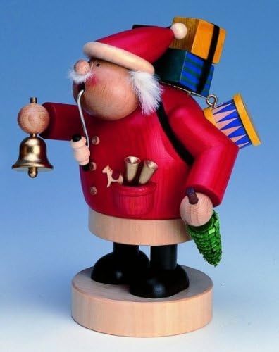German Incense Smoker Santa Claus - 18 cm / 7 inch - KWO