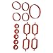 13/14x Rubber Intake Inlet Manifold Seal Gasket Repair Kit For Bmw E87 E46 E90 E91 E92 E93 E39 E60 M57 11612246949 13547792098(13Pcs)