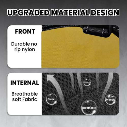 Image of Berlin's Police K9 Dog Harness with Leash, Dog Vest with Handle, Reflective Adjustable No-Pull Harness for Dogs Heavy Duty Nylon, for Training, Patrol, Hiking (Golden, Medium (13-20Kg))