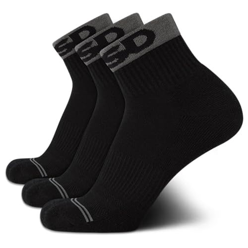 PSD Men's Quarter Socks - 3 Pack Performance Cushion Comfort Quarter Cut Socks - Breathable Athletic Socks for Men (6-12.5)