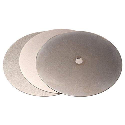 RanDal 3Pcs 6 Pulgadas 240 600 3000 Grano Diamante Rueda Diamante Recubierto Diamante Esmerilado Disco De Rectificación De La Rueda