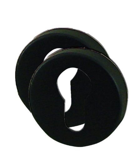 DT 2000 101982 2 Rosaces cluses aluminium Noir mat cylindre Cover