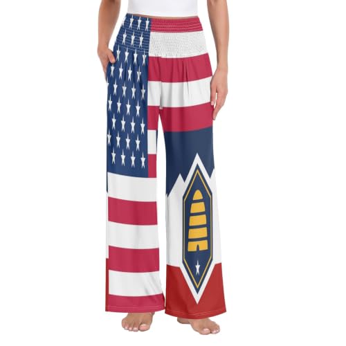 Pantalon palazzo léger femme Utah ample pour éviter de transpirer