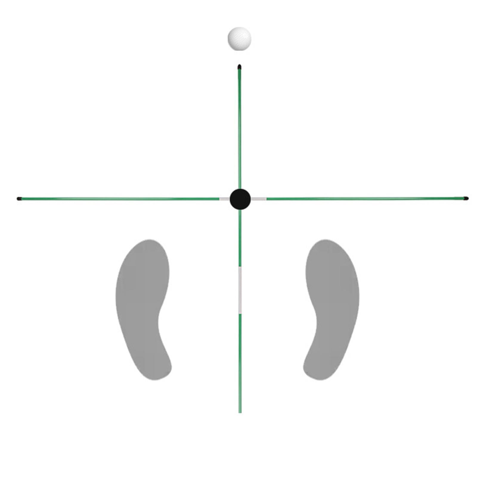 Juego de 2 Varillas de Alineación de Golf, Ayuda para El Entrenamiento de Putt, Varillas de Alineación Ajustables para Principiantes, para Uso en S