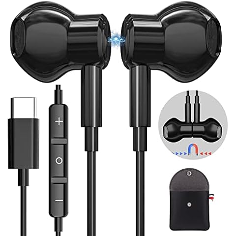 Auriculares USB C AILZPXX con Cable Tipo C, Audio Estéreo, Micrófono y Control de Volumen Cover
