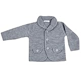 Farbe: grau Unbekannt Baby Pullover Strickjacke Cardigan für Jungen grau 4822 (74)