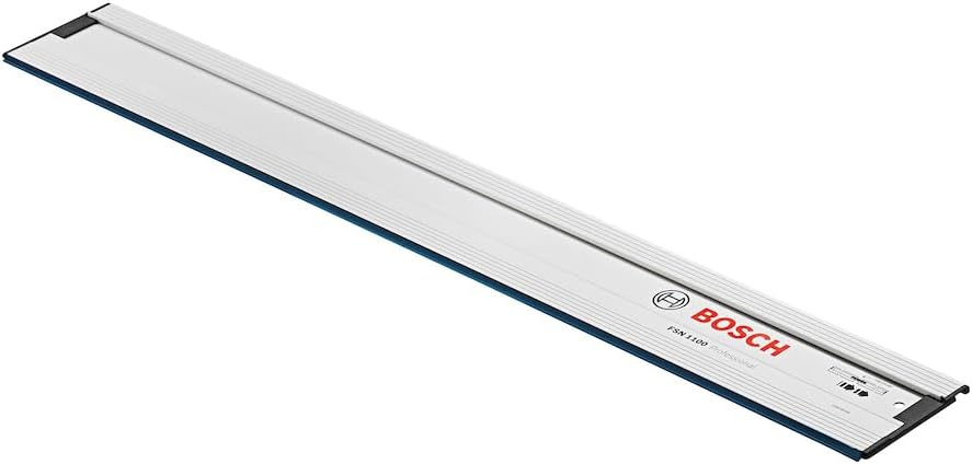 Bosch Professional FSN 1100 guide rail (1.10 m long, compatible with Bosch Professional GKS G-model circular saws, GKT plunge saws, selected GST jigsaws + GOF routers with adapter)