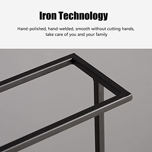 OLCANA Umbrella Stand, Design Iron Umbrella Container with Removable Rain Tray, Square Shape, for Entrance, Corridor, Bedroom, Garden