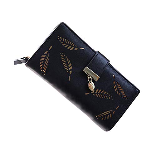 Yvelands Sacs à main femme, Femmes feuille portefeuille en cuir d'embrayage titulaire de la carte porte-monnaie sac à main long sac à main Cover