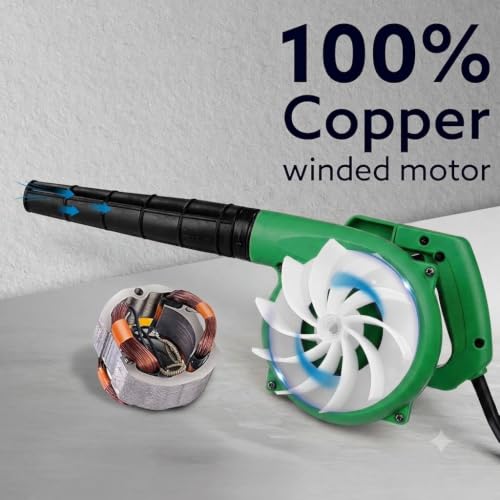 Image of TuRbOgLaSs CaR Blower (ANTI-VIBRATION) Unbreakable Plastic 600 W 16000RPM 90 Miles /Hour Electric Air Blower Dust PC Cleaner Forward Curved Air Blower