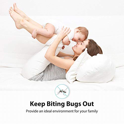 WISKEO Zanzariera Finestra a Rullo Magnetica, Anti...