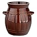 Beczka, słój, garnek do kiszenia kapusty i ogórków kamionkowy, ceramika, brązowy, Krystynka 3,7 l