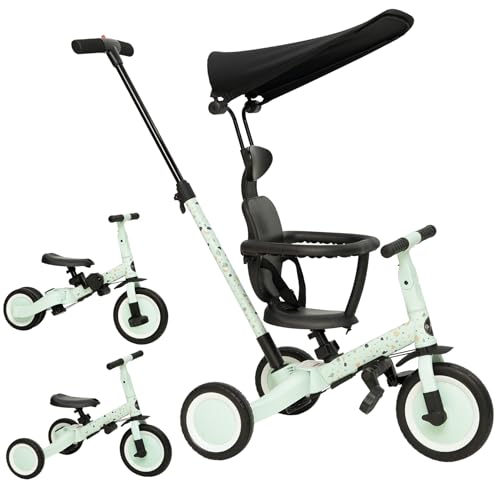 Olmitos - Triciclo Evolutivo de Bebé 5 en 1 GYRO - Bicicleta Niños Desde 1 Año hasta 5 años - De Triciclo a Bicicleta con o sin Pedales – Adaptable y transformable (Gyro +, Geo)