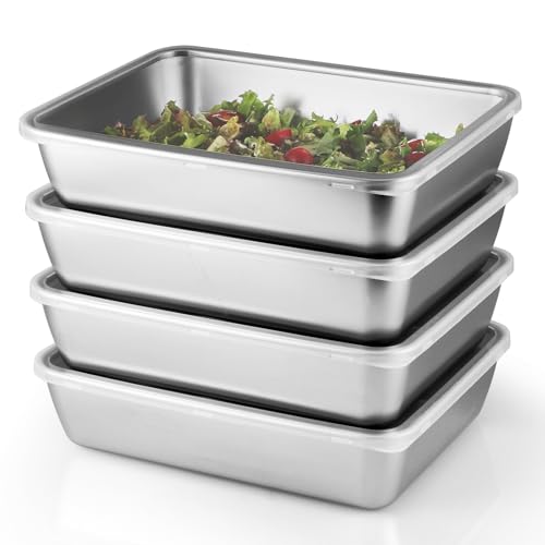 Sanbege 4 Pcs Stainless Steel Food...