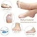Toe Separator for Bunion Correction, Metatarsal Pads Ball of Foot Cushions-Toe Straightener Soft Gel Ball of Foot Pads (White)
