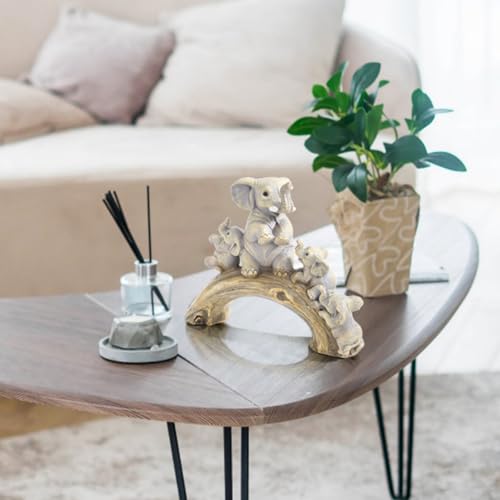 Estatua de Elefante en Resina para Decoración miniatura 5