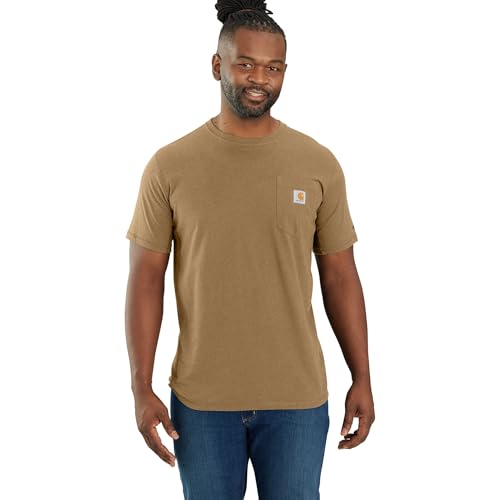 Image of Carhartt Men's Force Relaxed Fit Midweight Short-Sleeve Pocket T-Shirt
