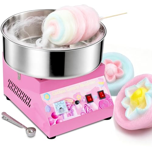 Image of Commercial Cotton Candy Machine 1000W - 15 inch Stainless Steel Bowl