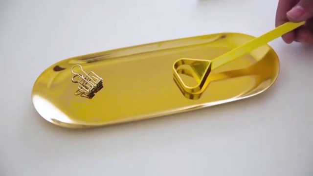 AGSYFFD 3-teiliges Set Goldene Tabletts Aus Edelstahl – Oval, Für Desserts, Deko, Schmuck & Mehr