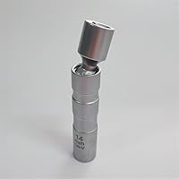 Vista 7 de Herramienta de extracción de bujía giratoria de 0.551 in para llave de junta universal de 12 puntos de pared delgada magnética de 3/8 pulgadas