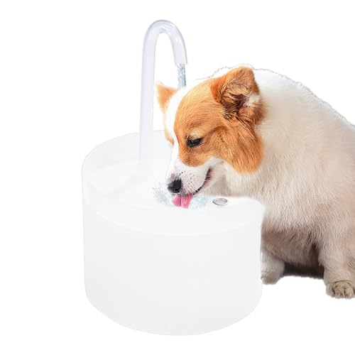 犬用自動給水器フィーダラー 、犬用ドリンクウォーターボウル, ペットの子犬の自動水飲み器, 自動ペット水飲み器、小型、中型、大型のペット、犬、子犬、子猫用、自動循環式犬用給水器 モバイル猫用ボウル 水入れ