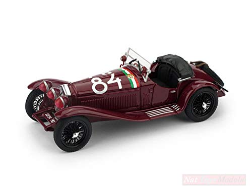 Brumm BM0389 Alfa Romeo 1750 GS N.84 MM 1930 T.Nuvolari-G.B.GUIDOTTI UPD.1:43 Compatible con